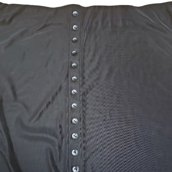 BRIGGS New York Skirt; XL Black With Buttons Going Halfways Down - Picture 4 of 7